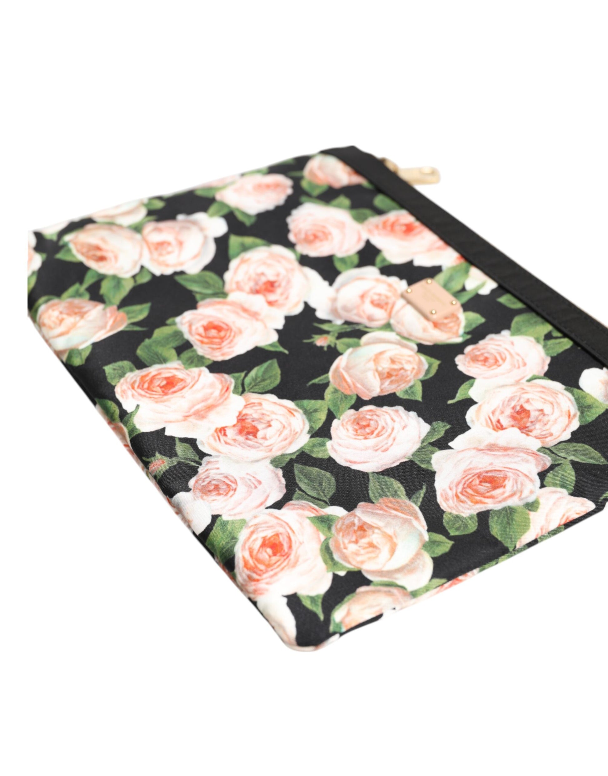 Multicolor Floral DG Plaque Clutch Women Pouch Borse Bag