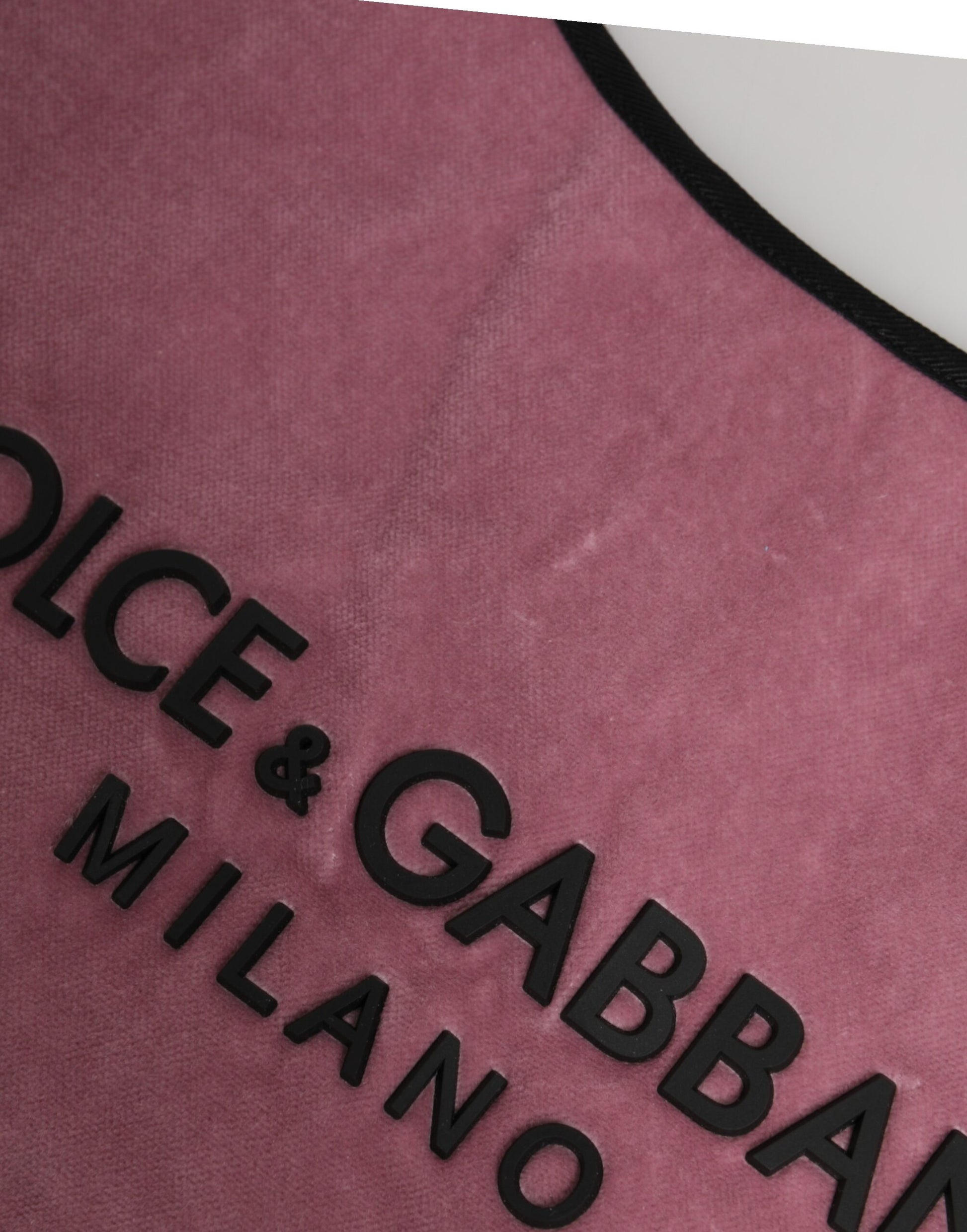 Pink Cotton Velvet DG MILANO Shoulder Shopping Borse Bag