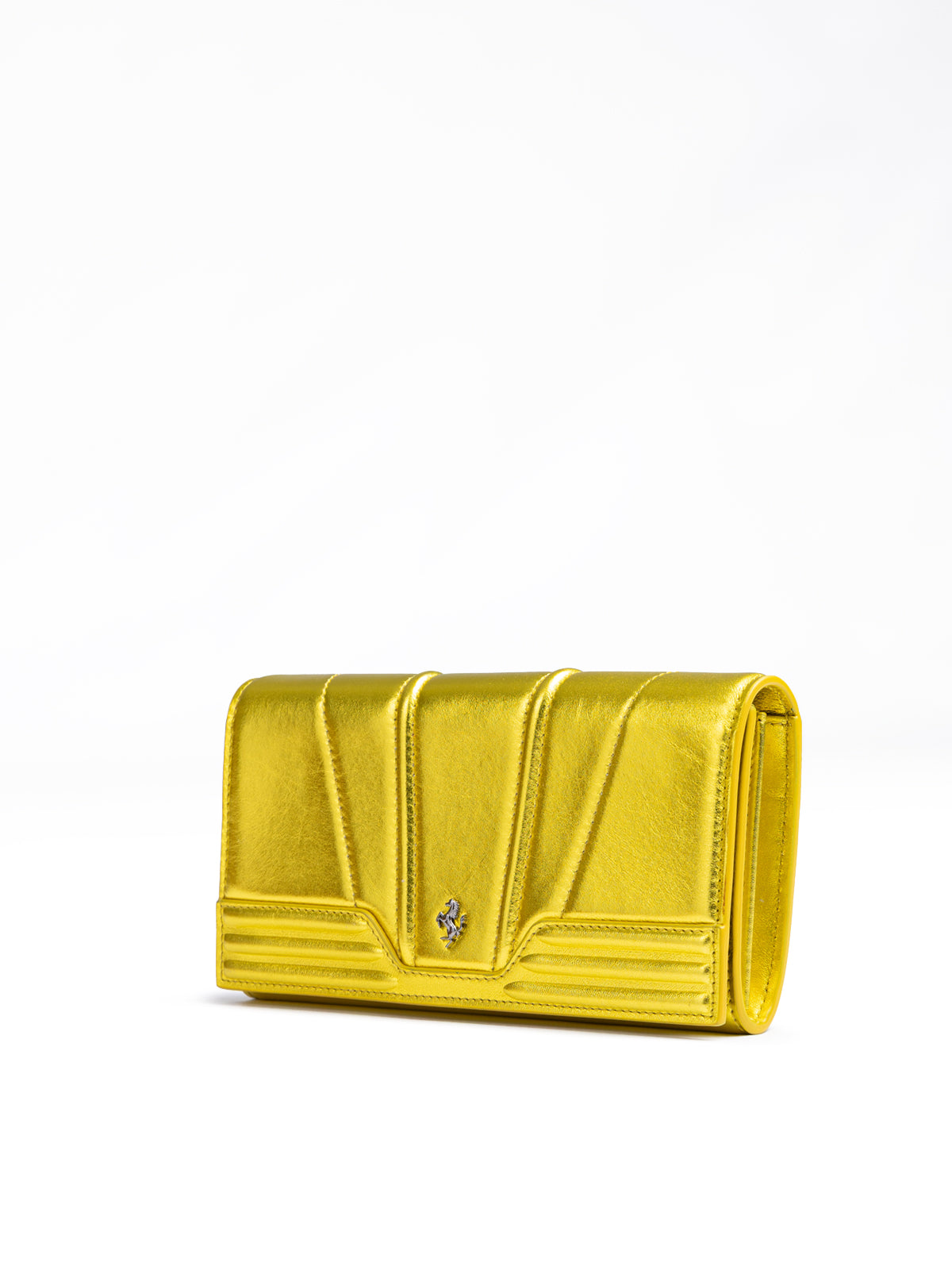 Metal Yellow GT patent leather purse