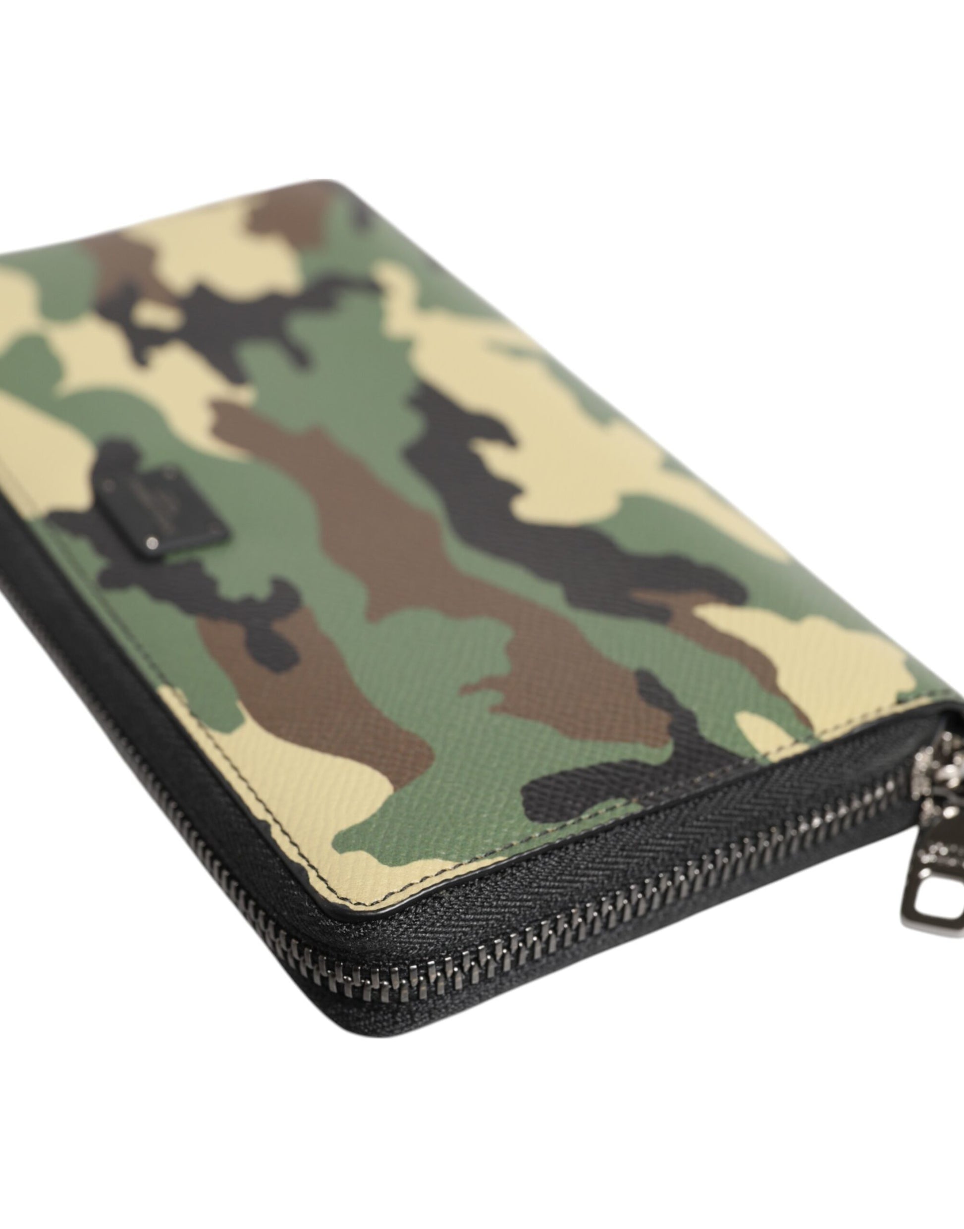 Multicolor Camouflage Logo Zip Around Continental Wallet
