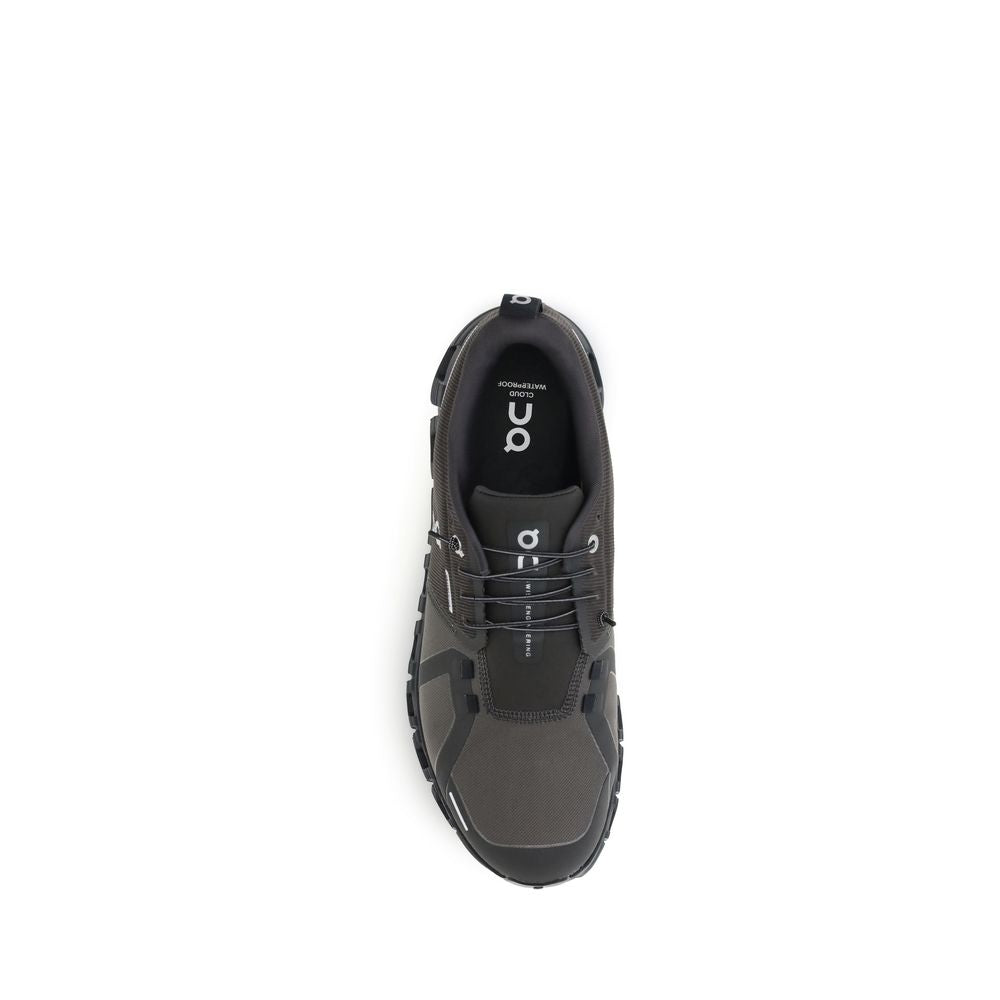 Black Recycled Polyester Athletic Sneakers
