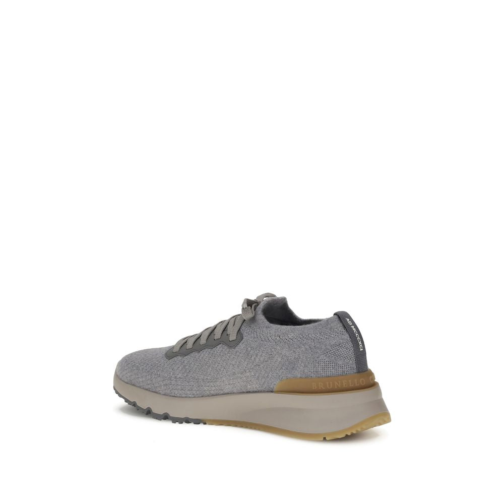 Gray Rubber Athletic Sneakers