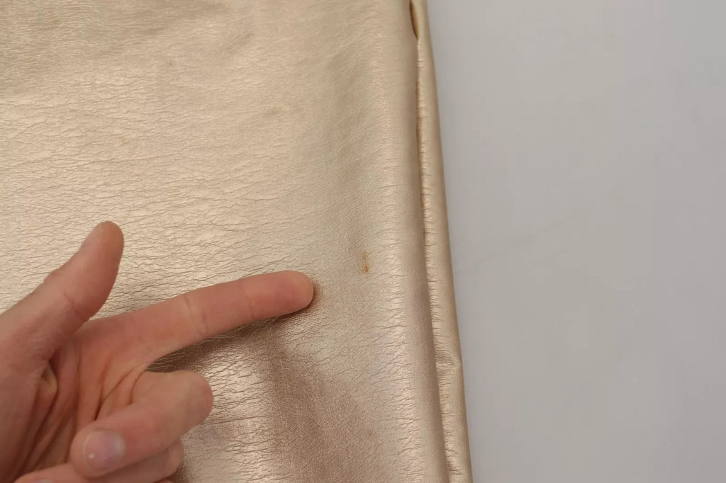 Metallic Gold Polyester StraightTrouser Pants