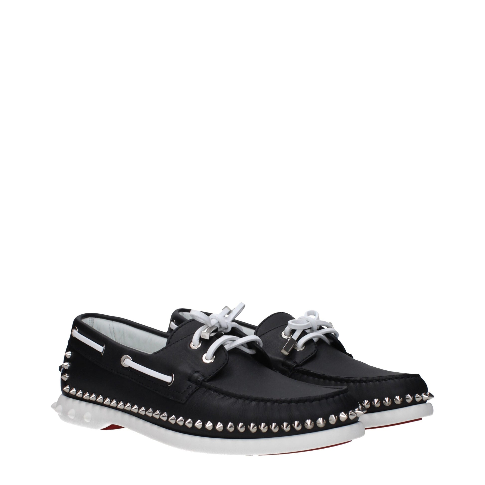 Black Leather Slip-On Loafers