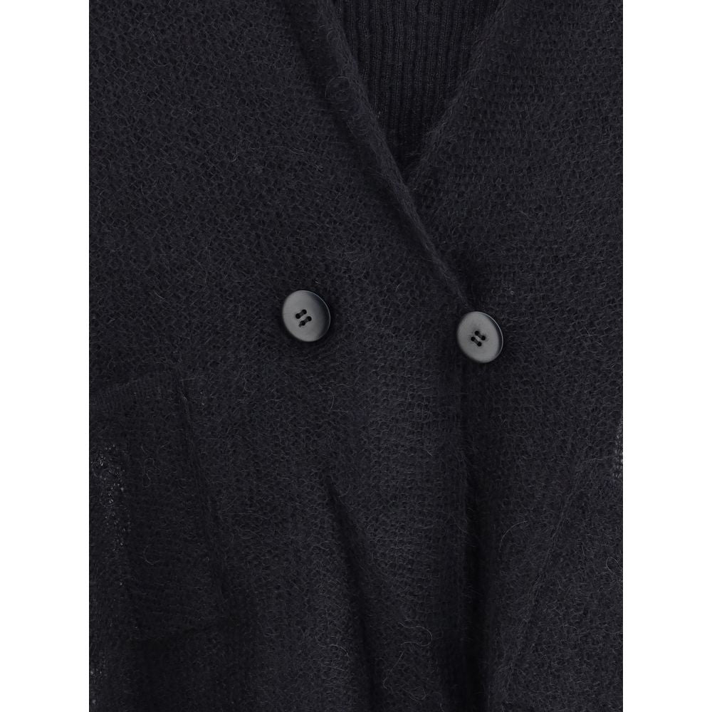 Black Mohair Cardigan