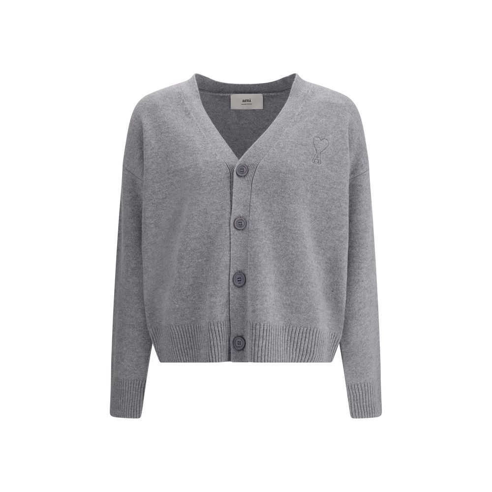 Gray Wool Cardigan