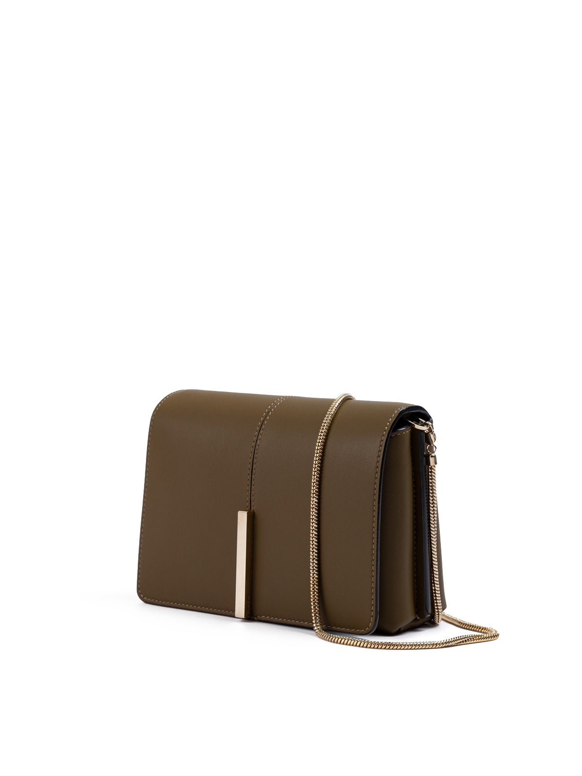 Olive Green Leather Crossbody Bag