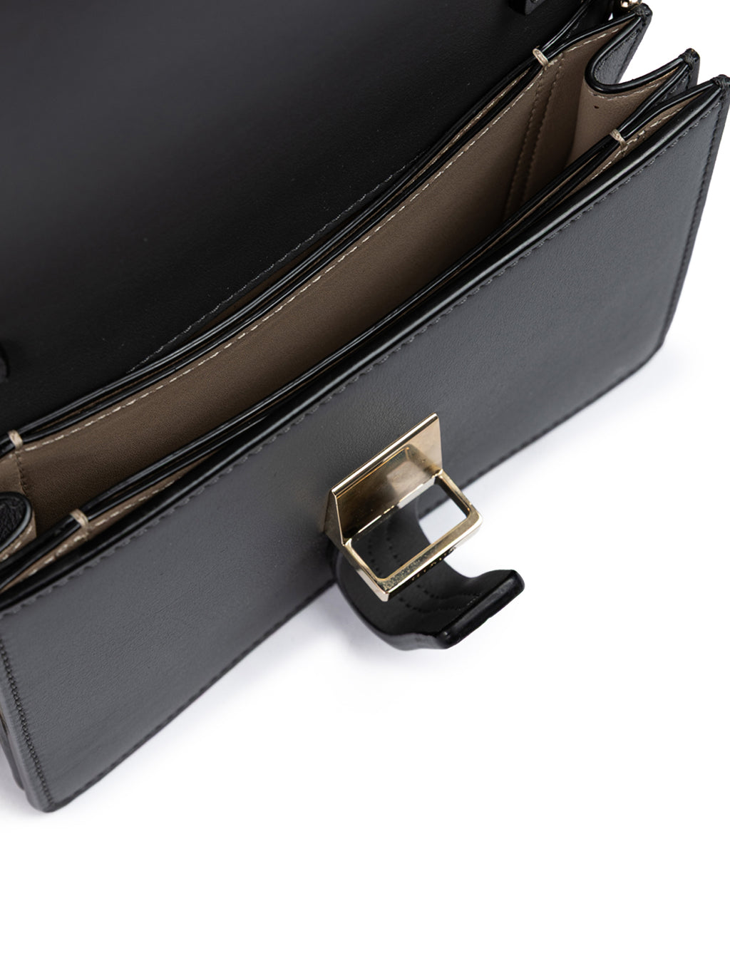 Dark Grey Leather Clutch Bag