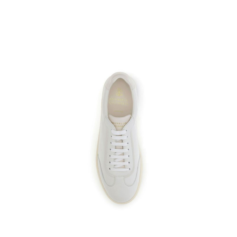 White Rubber Low Top Sneakers