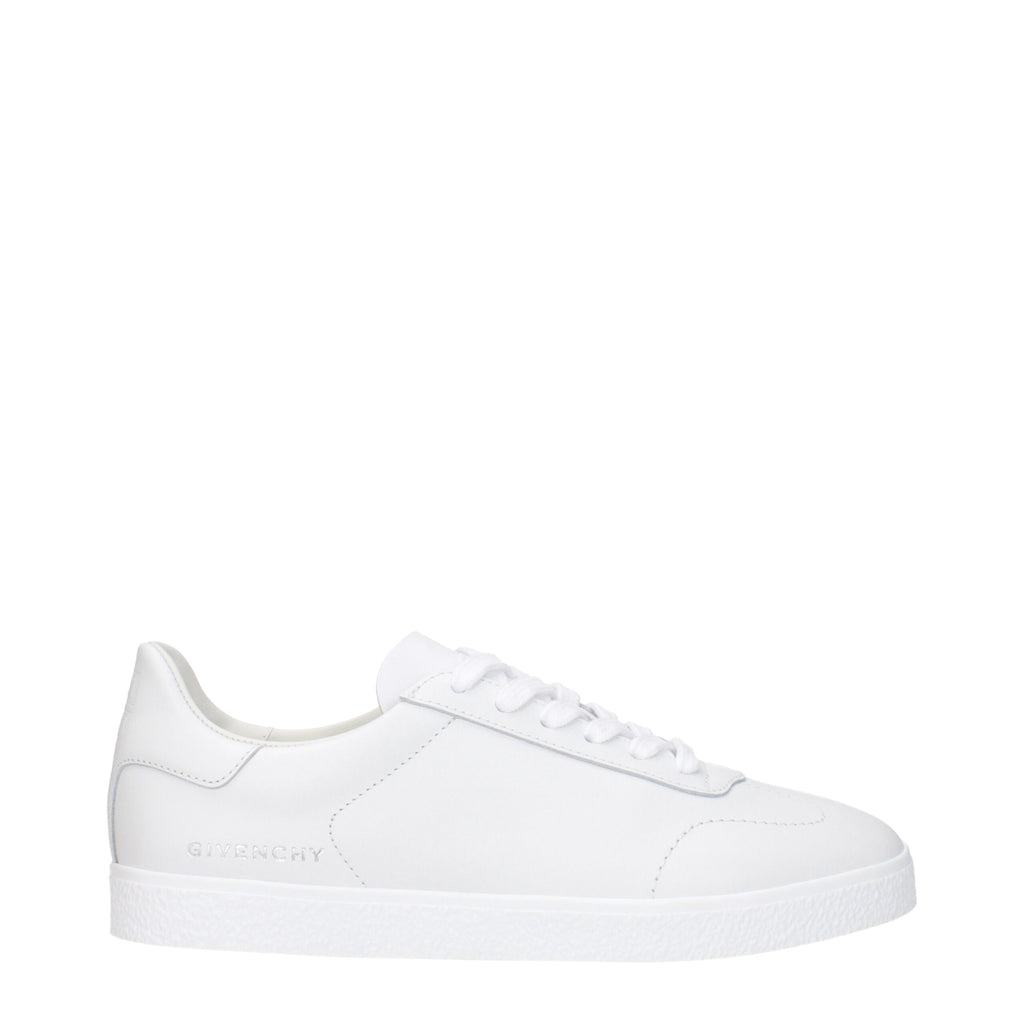 White Leather Low Tops
