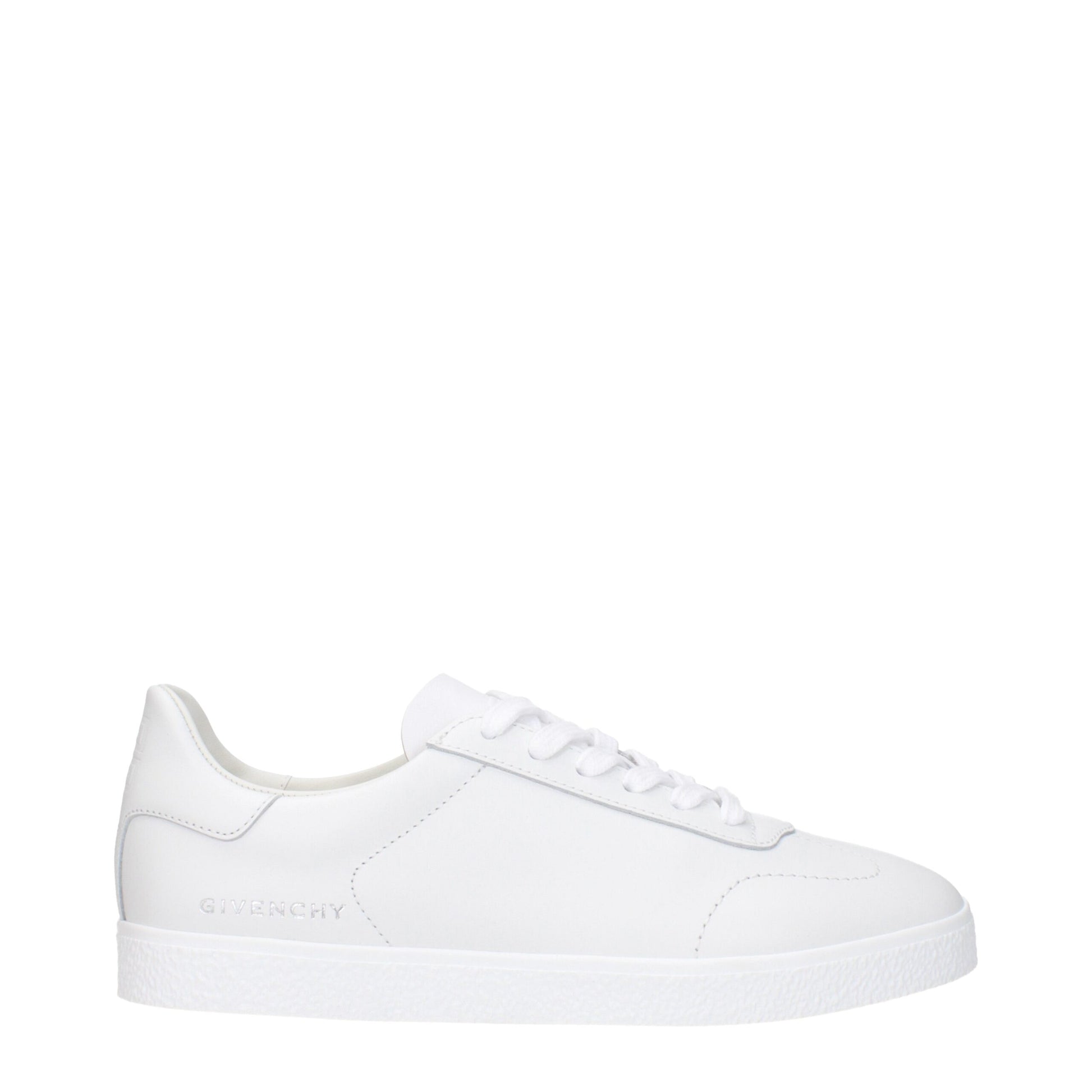 White Leather Low Tops