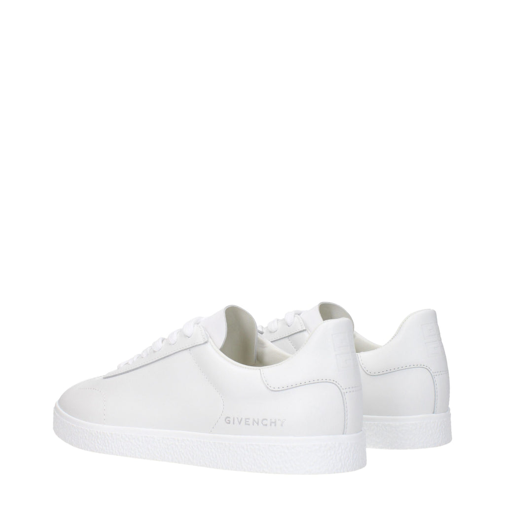 White Leather Low Tops