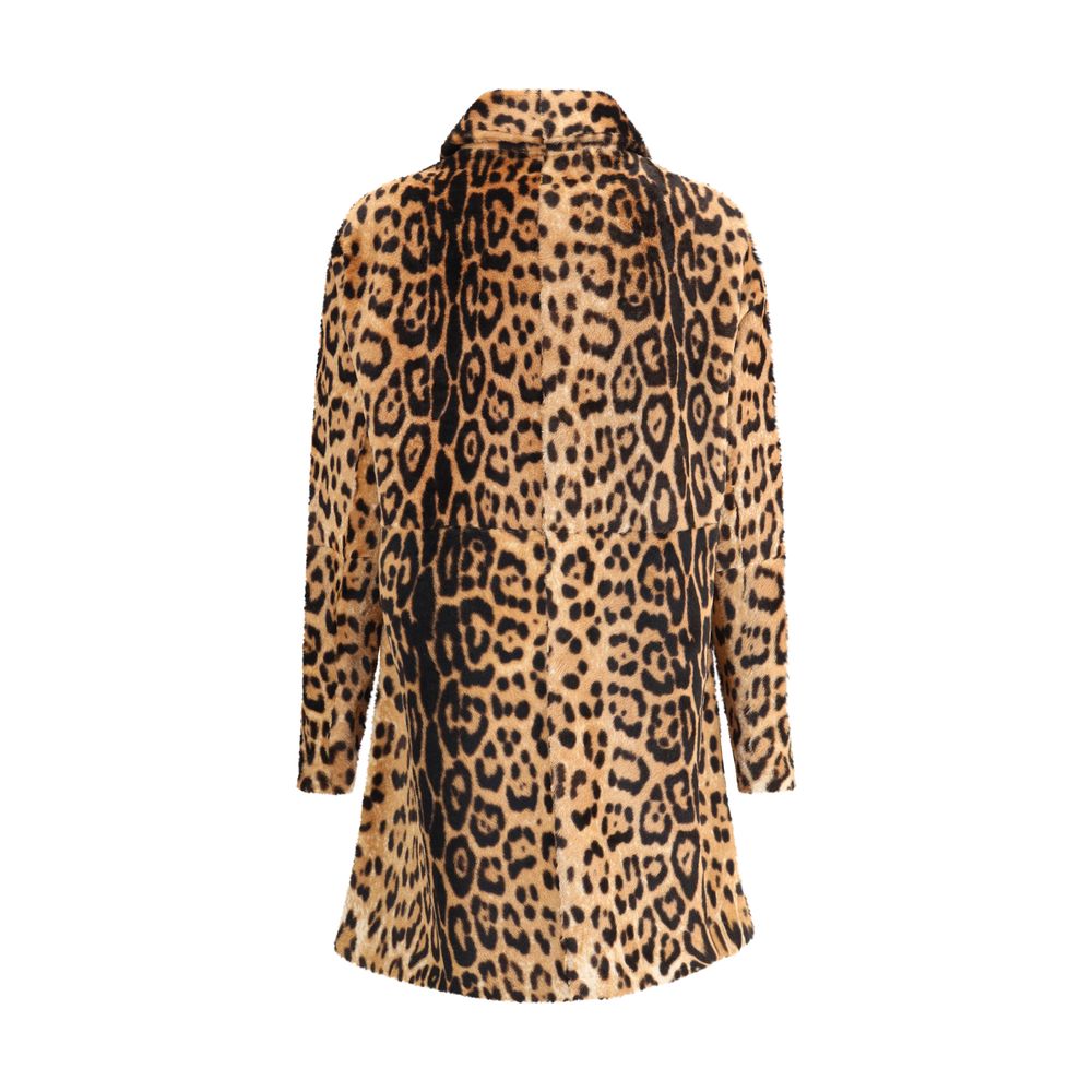 Leopard-print Coat