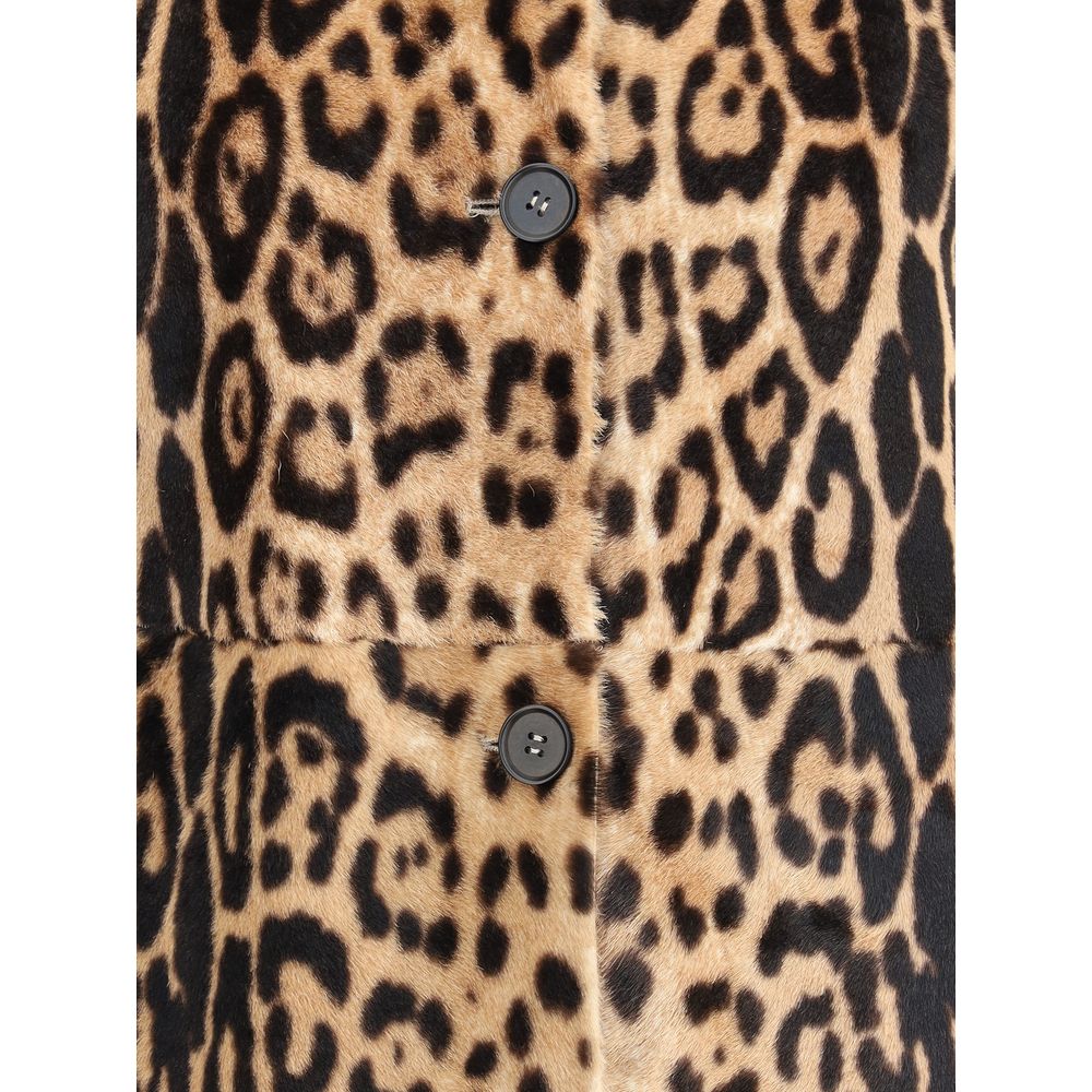 Leopard-print Coat