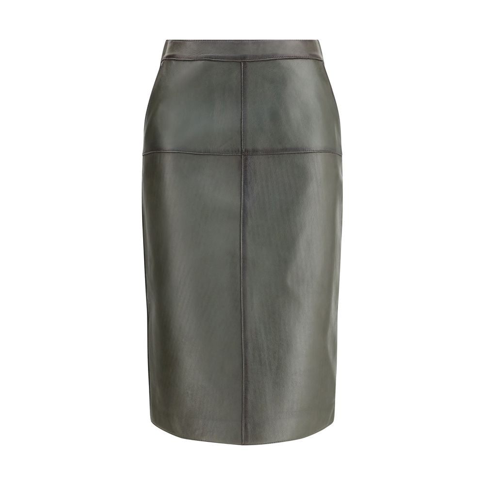 Leather pencil Skirt
