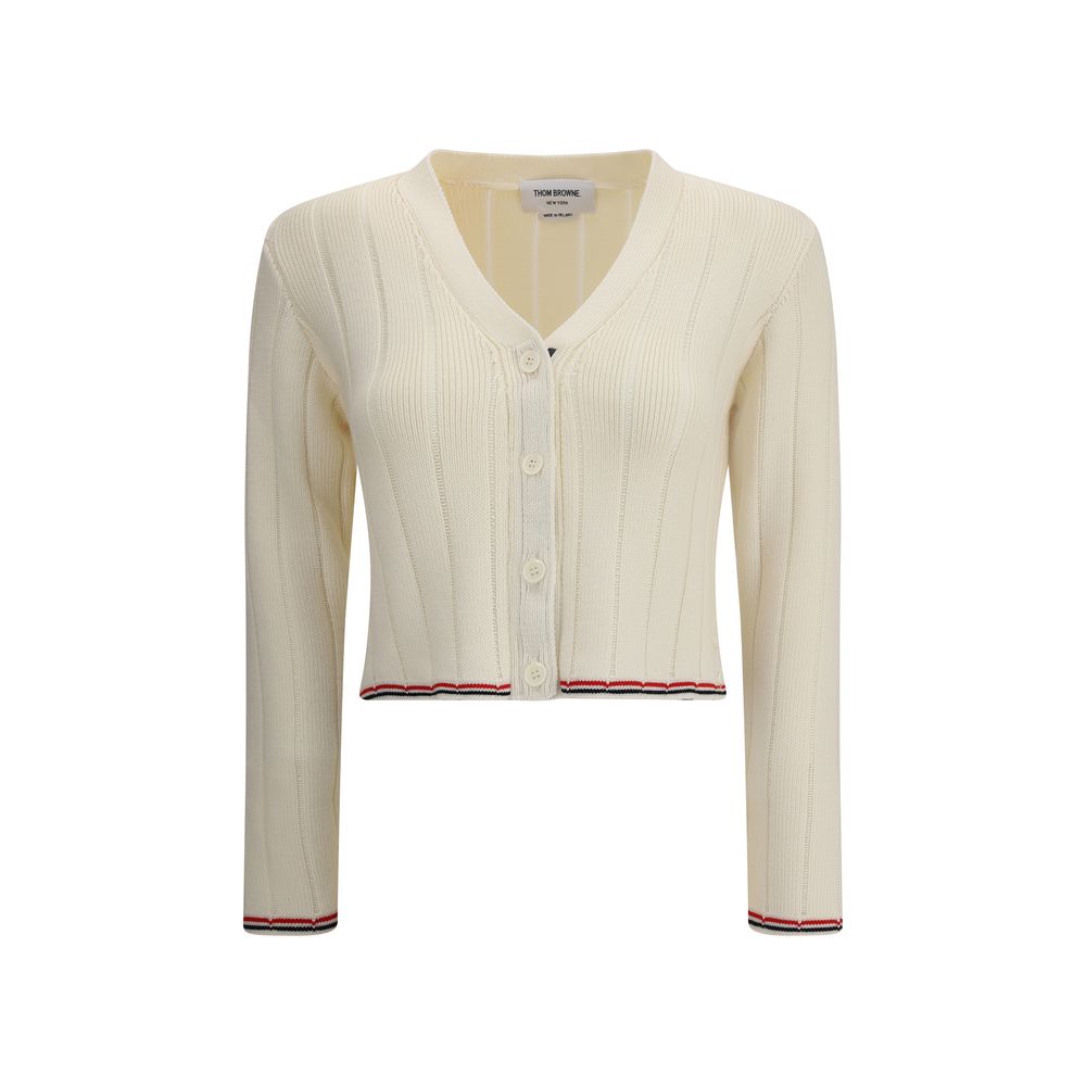 Cream Fleece Wool Cardigan