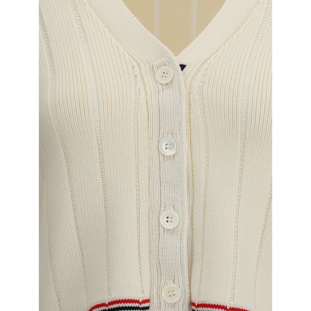 Cream Fleece Wool Cardigan