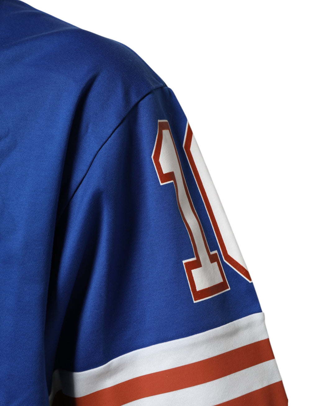 Blue Cotton DG Logo Mesh Jersey T-shirt