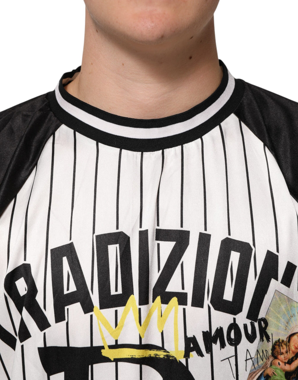 Tradizione Graffiti Print Oversized Men T-shirt