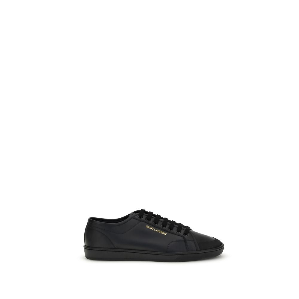 Black Calf Leather Bos Taurus Low Top Sneakers