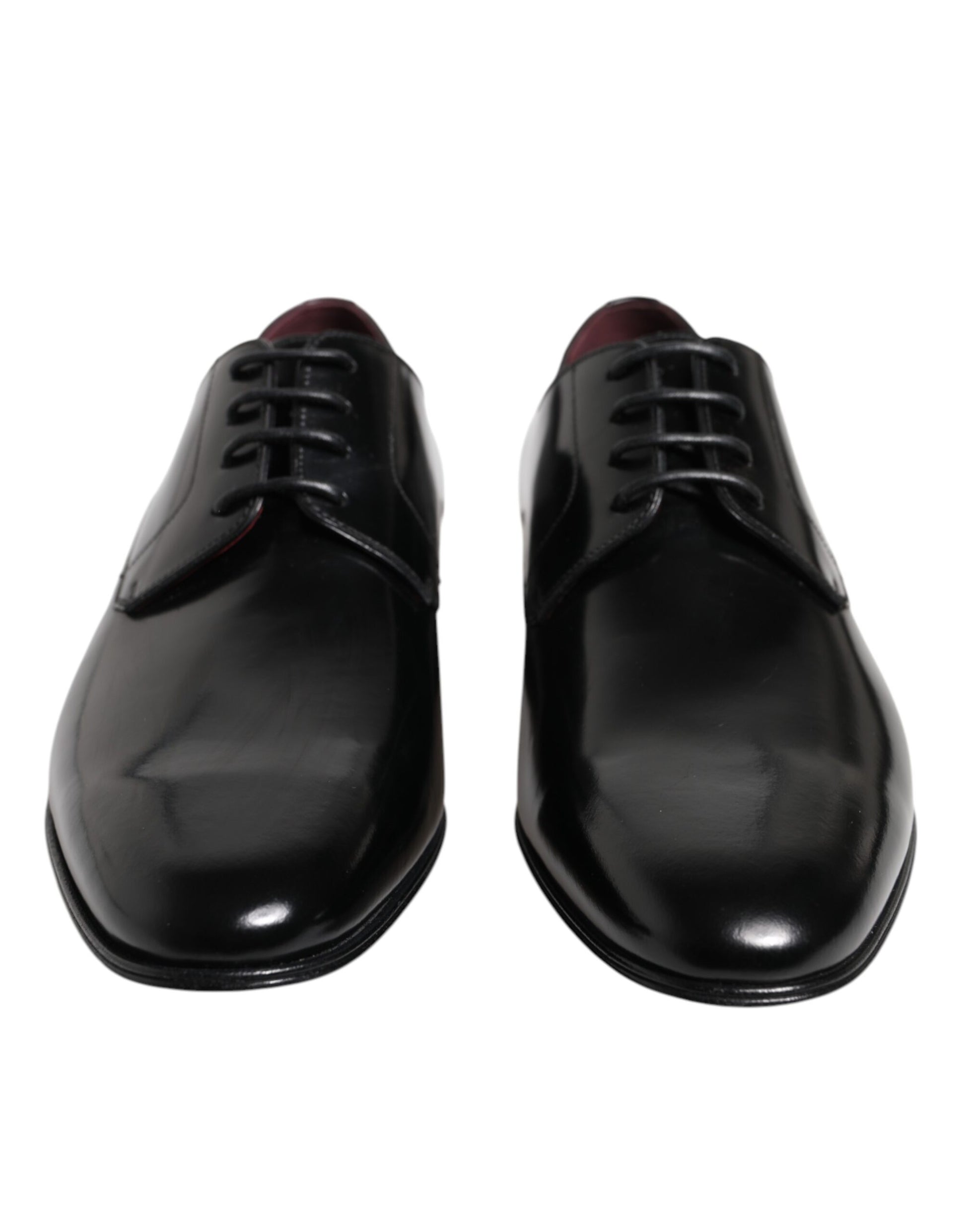 Men Dress Black Calfskin Leather Derby Shoes