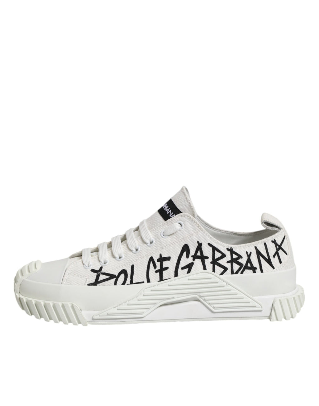 White Logo Graffiti Low Top Sneakers Shoes