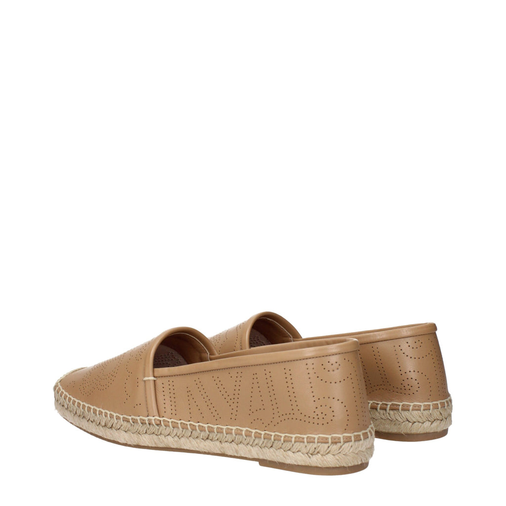 Brown Leather Espadrilles