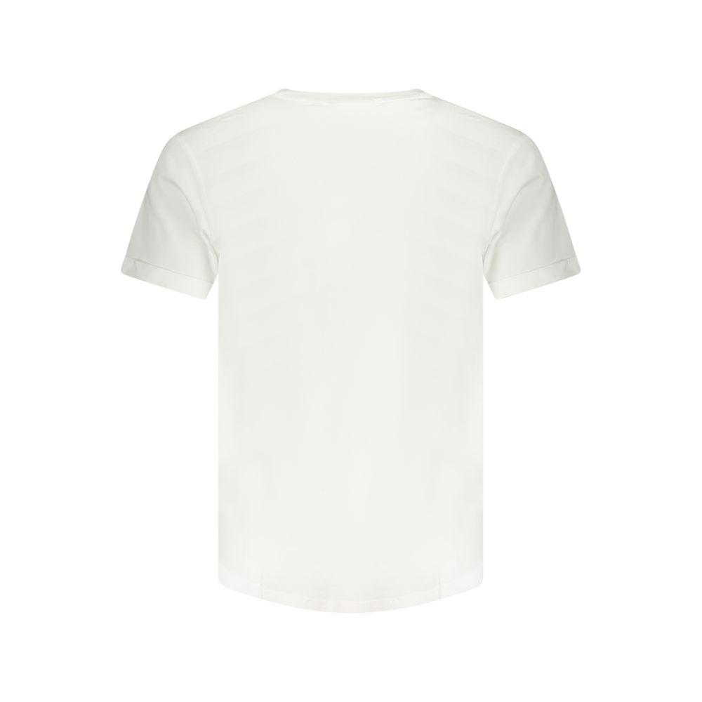 White Cotton Men T-Shirt