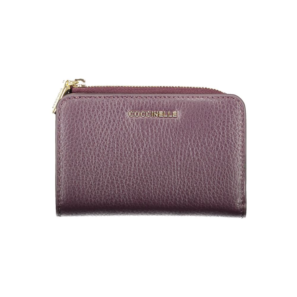 Purple Leather Women Wallet