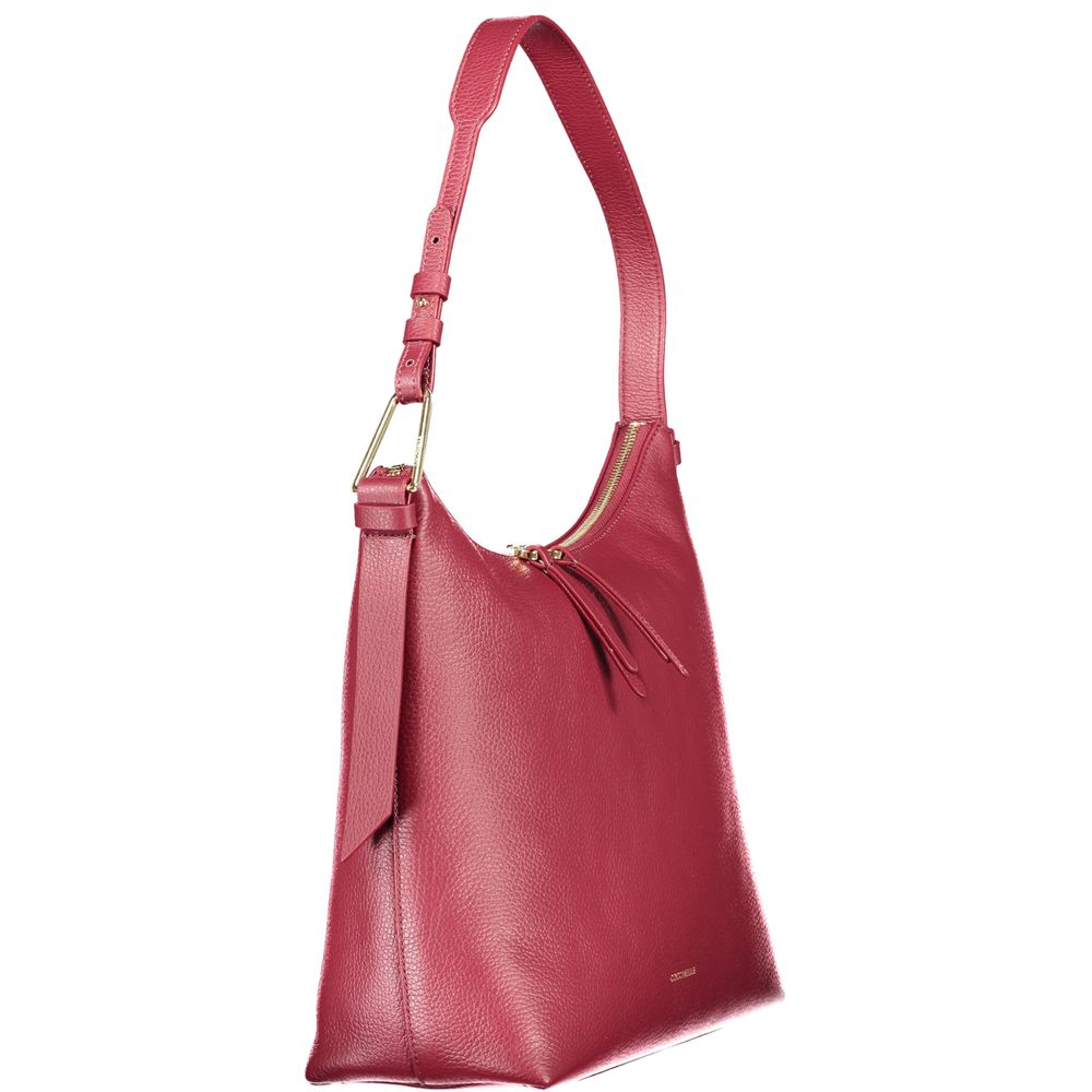 Purple Leather Women Handbag