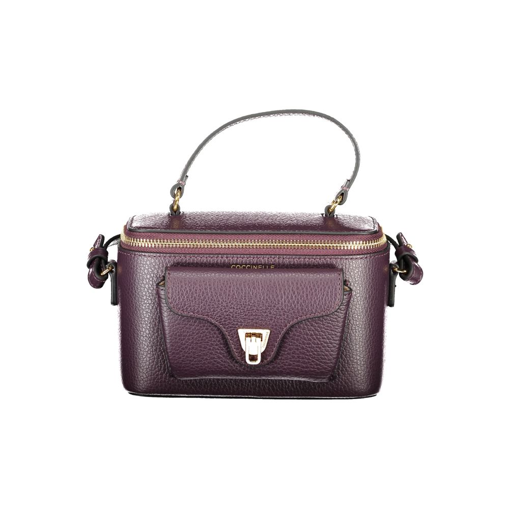 Purple Leather Women Handbag