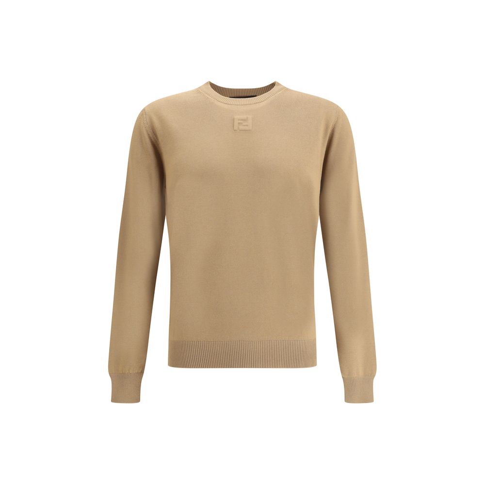 Beige Fleece Wool Sweatshirt