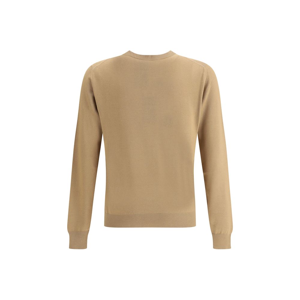 Beige Fleece Wool Sweatshirt