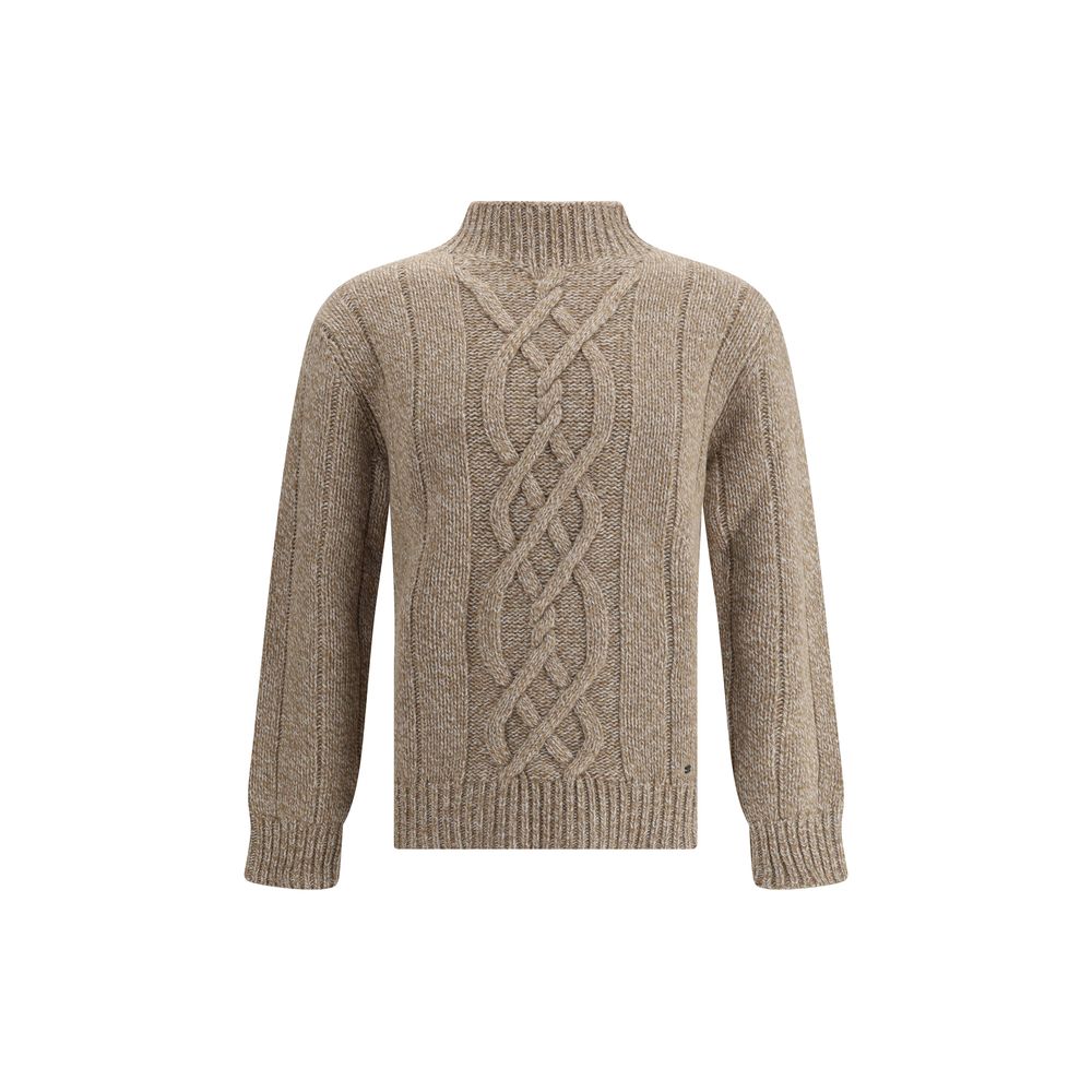 Beige Wool Sweatshirt