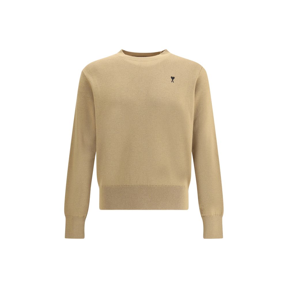 Beige Merino Wool Sweatshirt