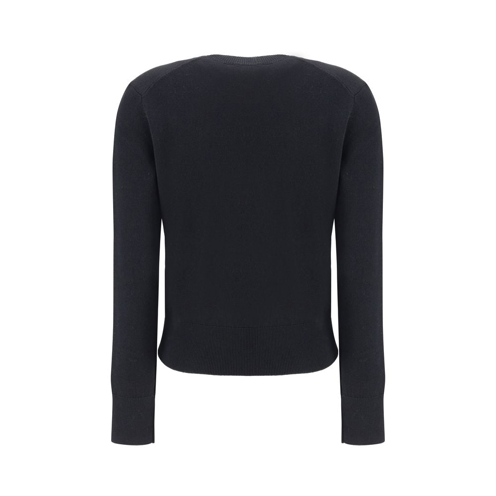 Black Merino Wool Sweatshirt
