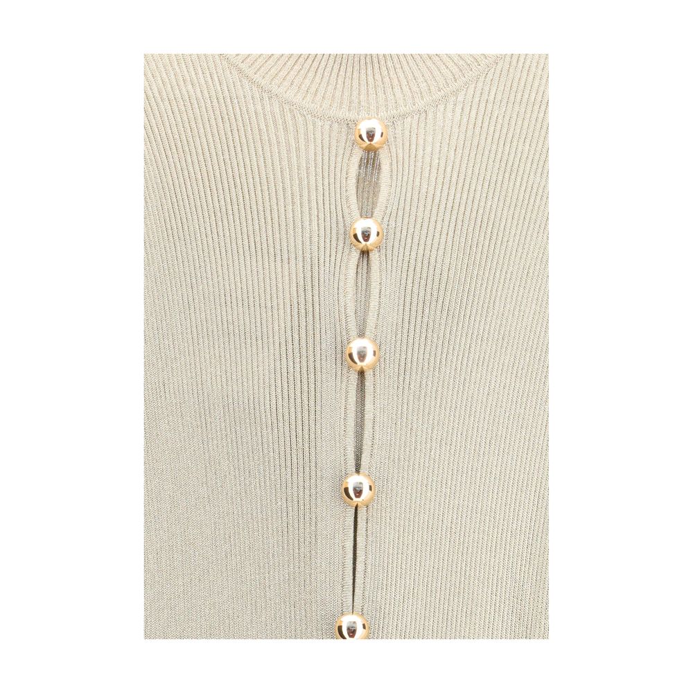 Gold Viscose Casual Dress