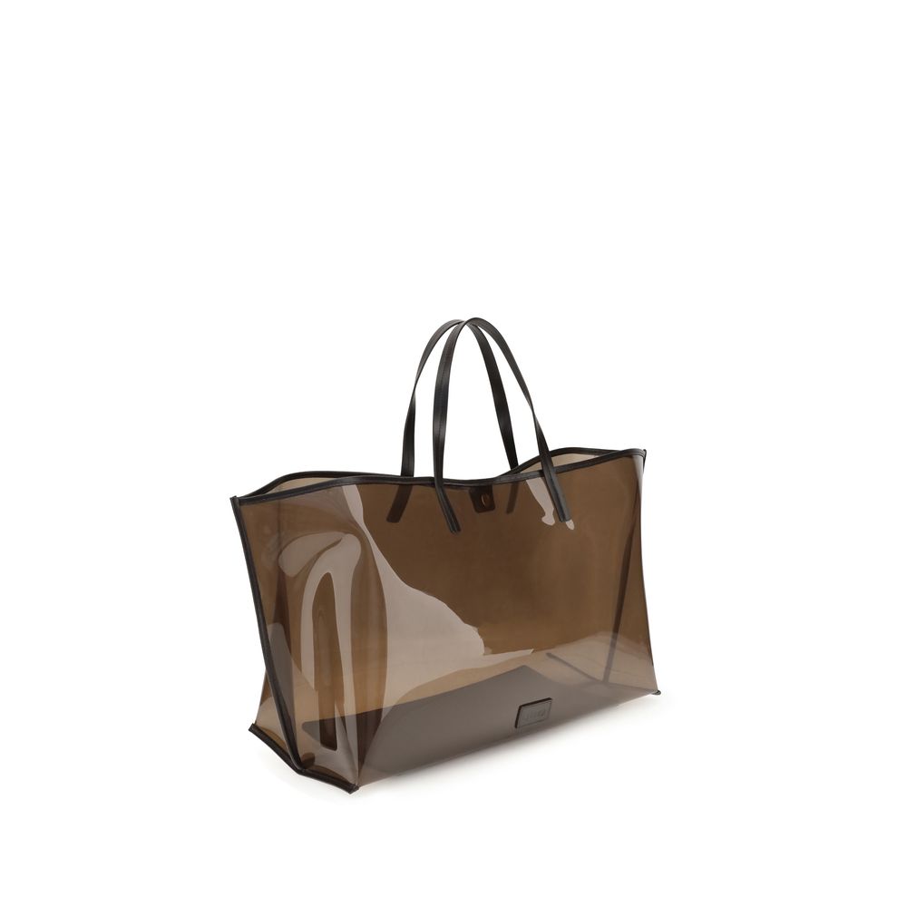 Brown Pvc Handbag