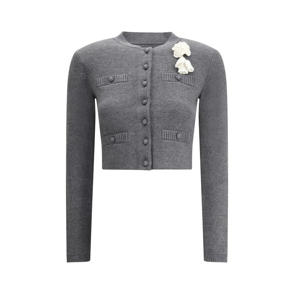 Gray Cotton Cardigan