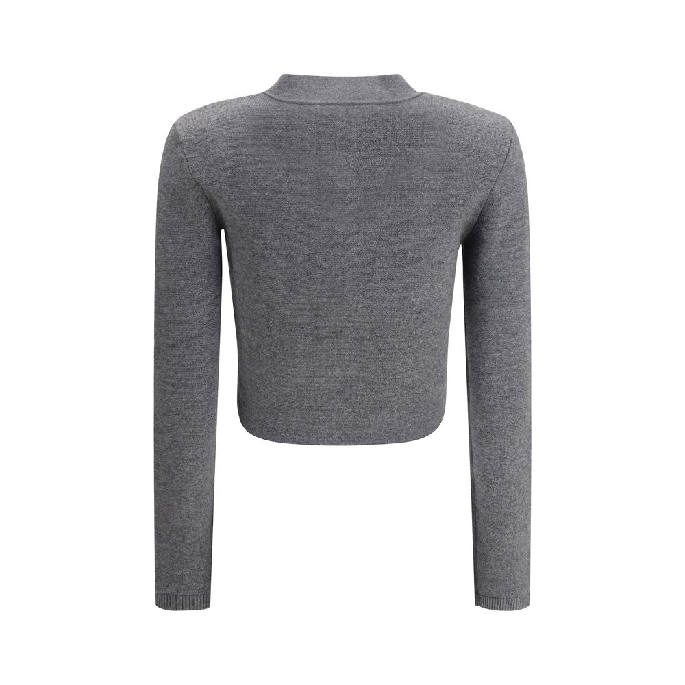 Gray Cotton Cardigan