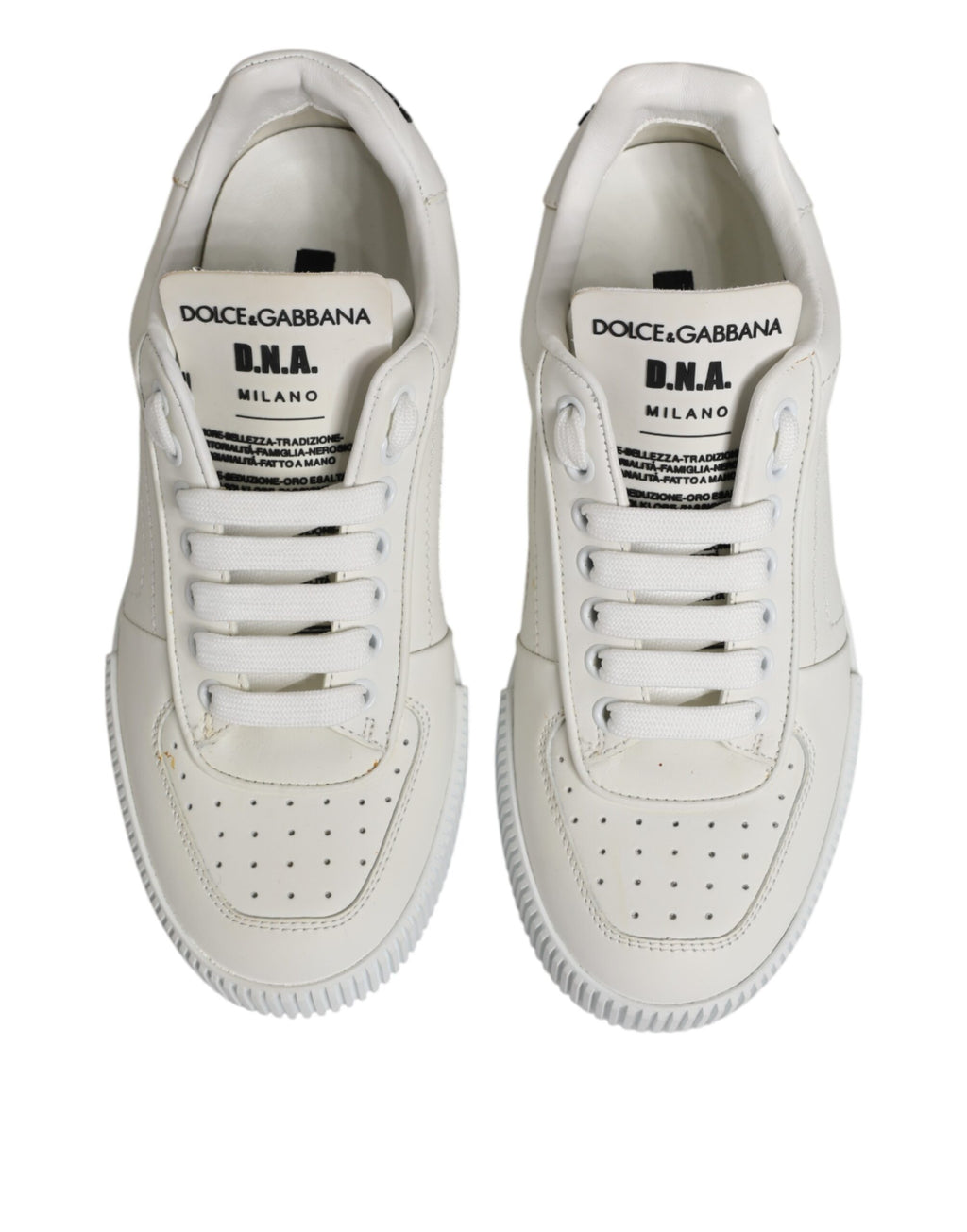 White Miami Leather Low Top Sneakers Shoes