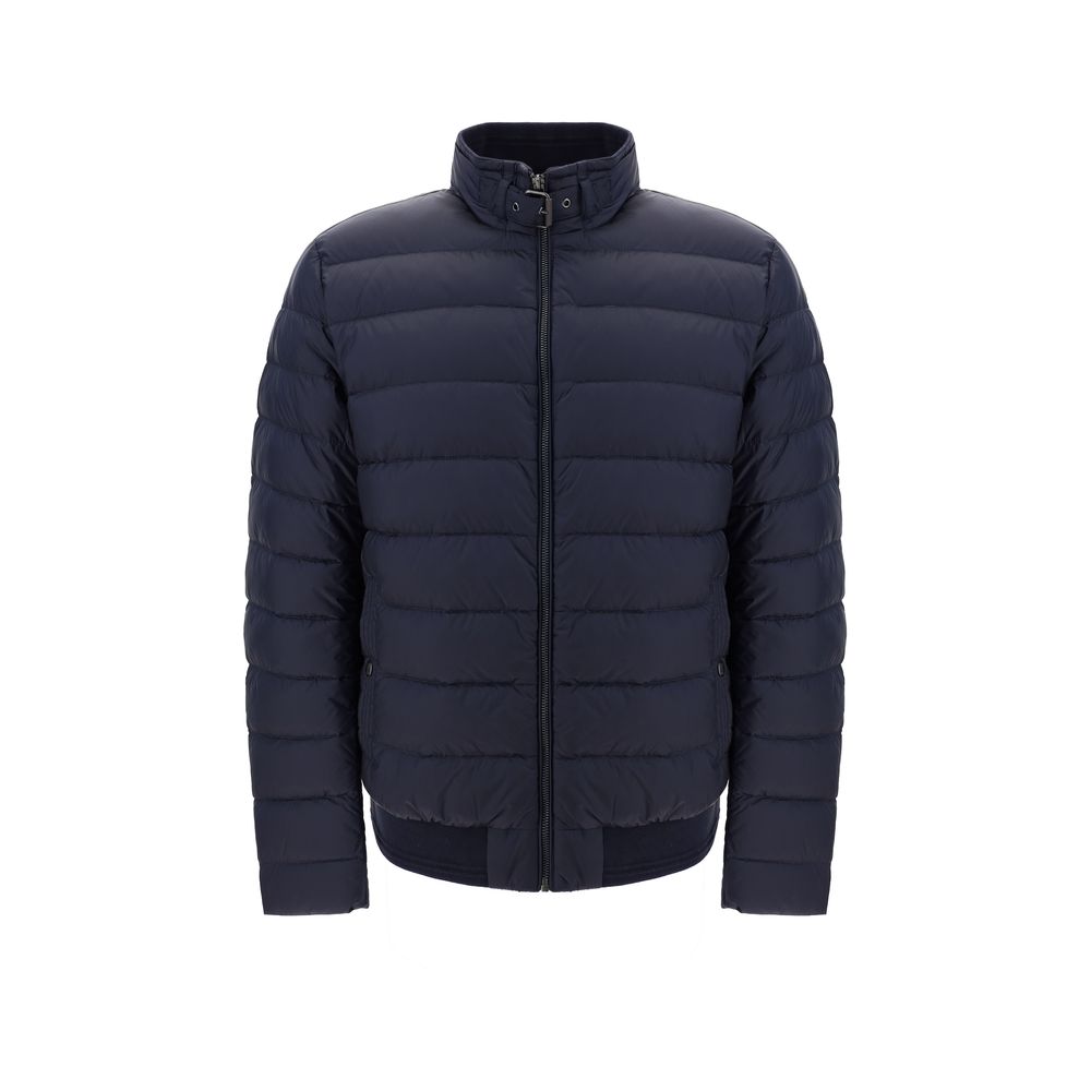 Blue Polyester Shell Jacket