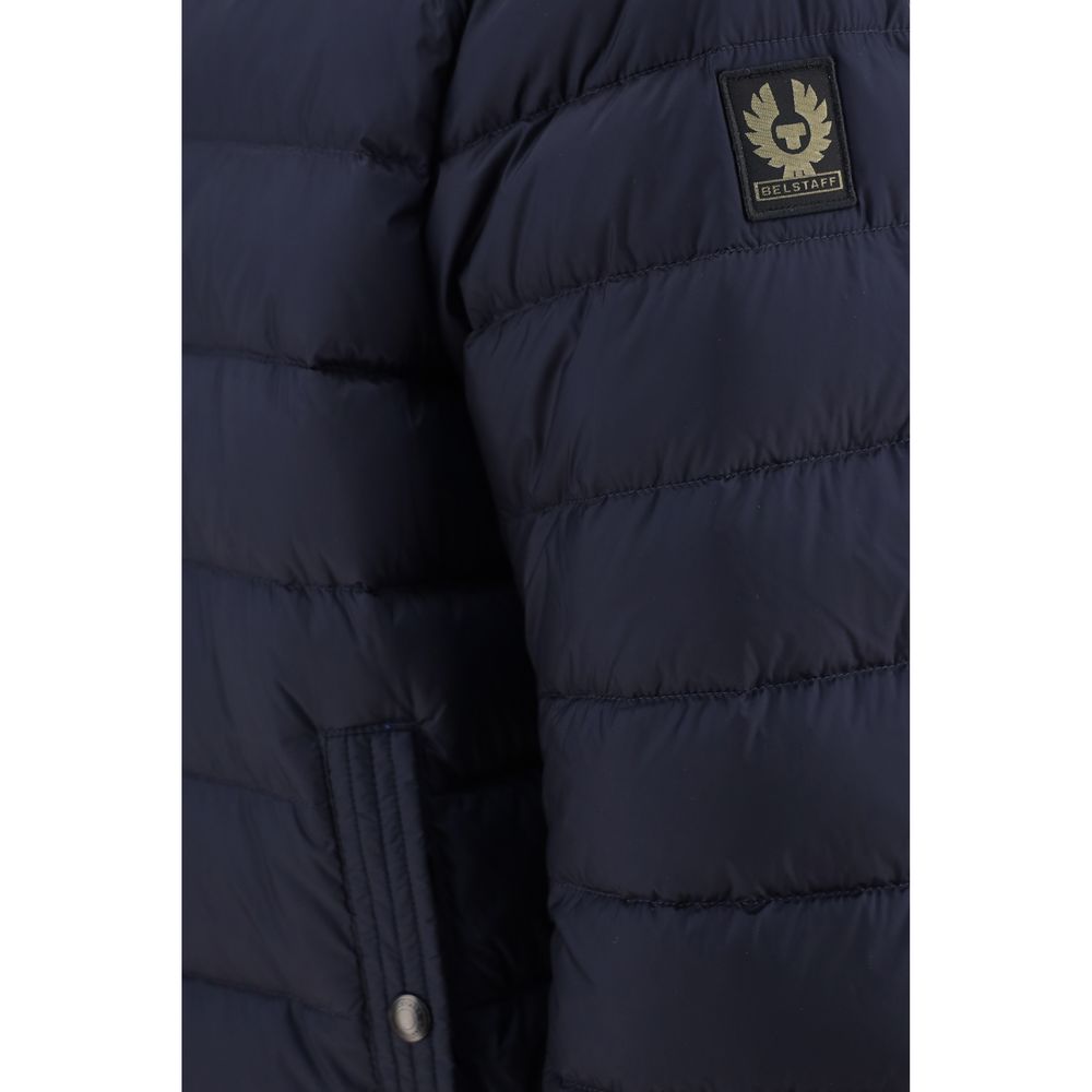 Blue Polyester Shell Jacket