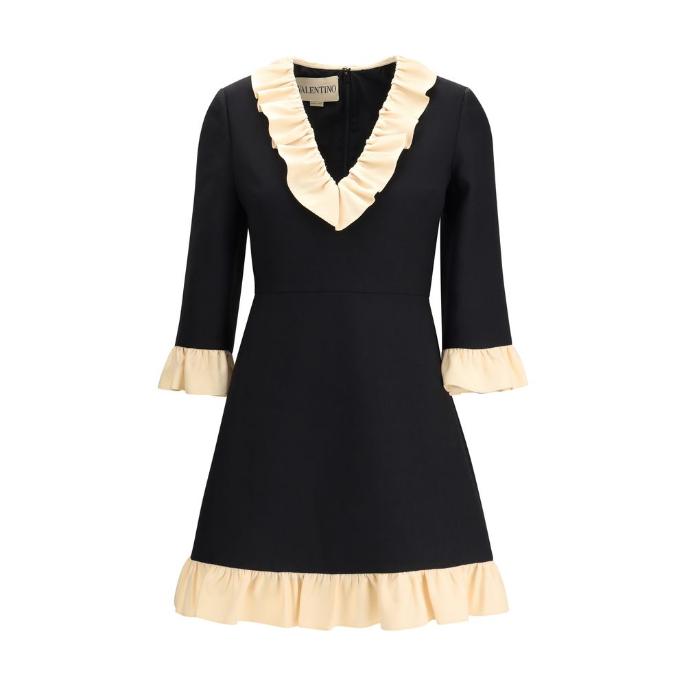 Black Fleece Wool Cocktail Dress