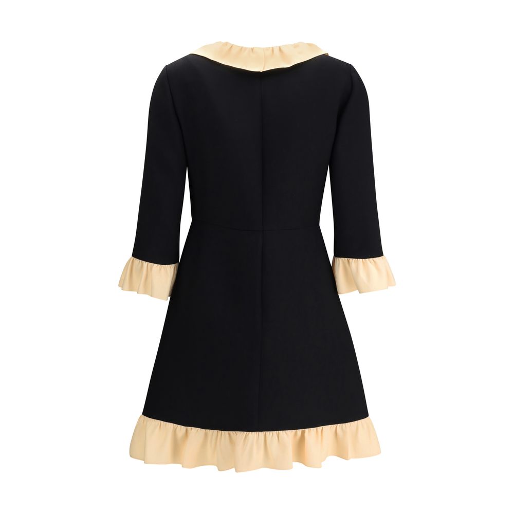 Black Fleece Wool Cocktail Dress