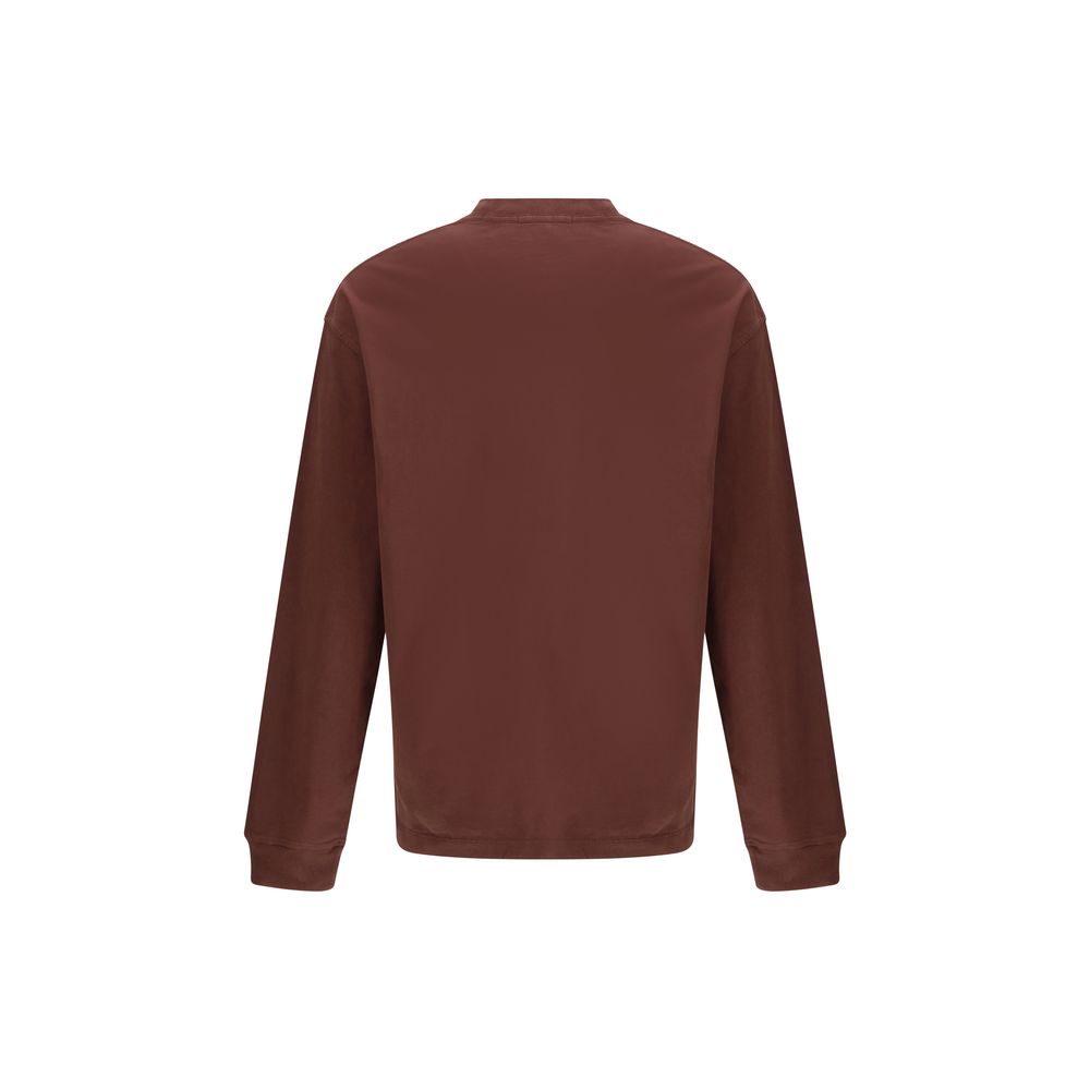 Bordeaux Cotton Long Sleeve T-Shirt