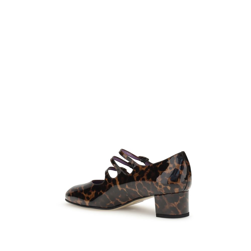 Multicolor Calf Leather Bos Taurus Platform Pumps