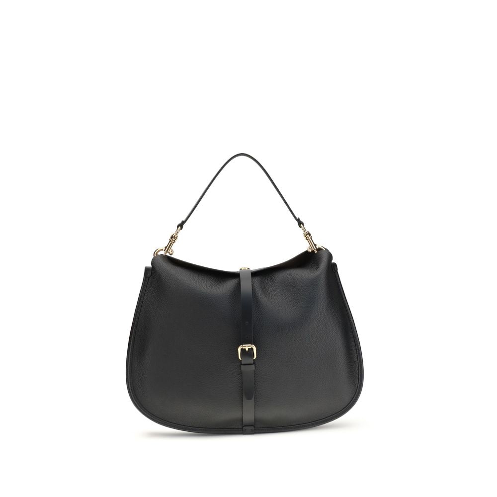 Black Calf Leather Bos Taurus Shoulder Bag