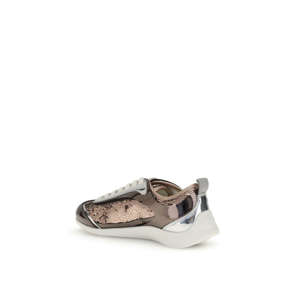 Multicolor Polyamide Low Top Sneakers