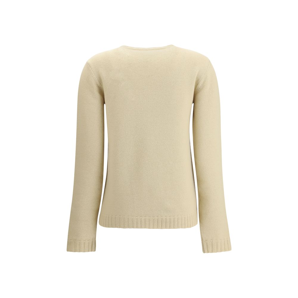 Cream Fleece Wool Sweatshirt